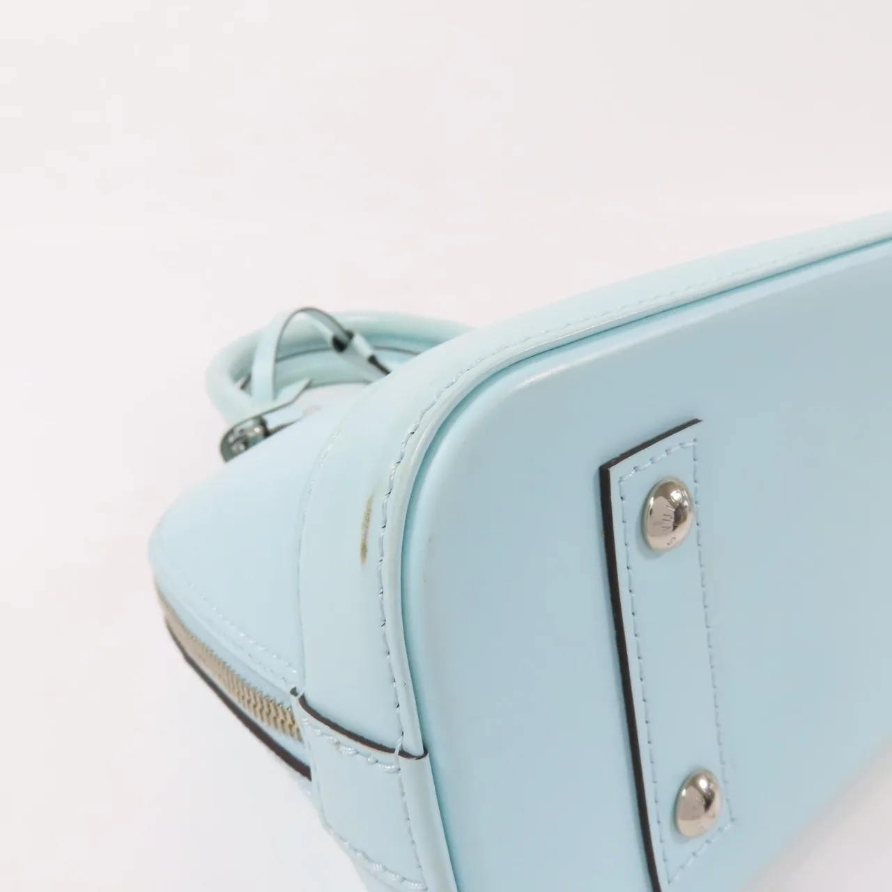 LOUIS VUITTON Alma M59345 兩用包 皮革 藍色 / Blue 皮革 中古品B - 縮圖 6