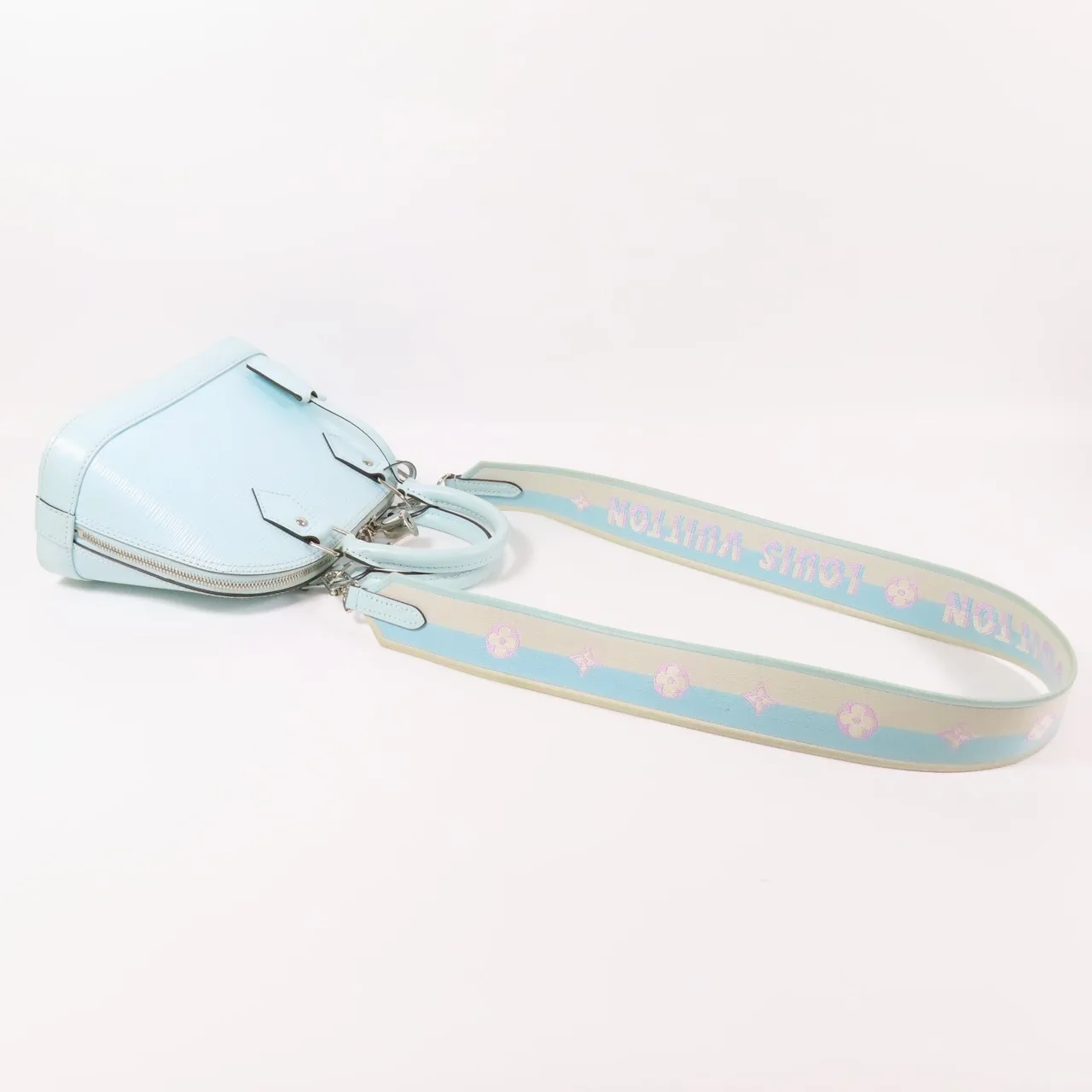 LOUIS VUITTON Alma M59345 兩用包 皮革 藍色 / Blue 皮革 中古品B - 縮圖 9