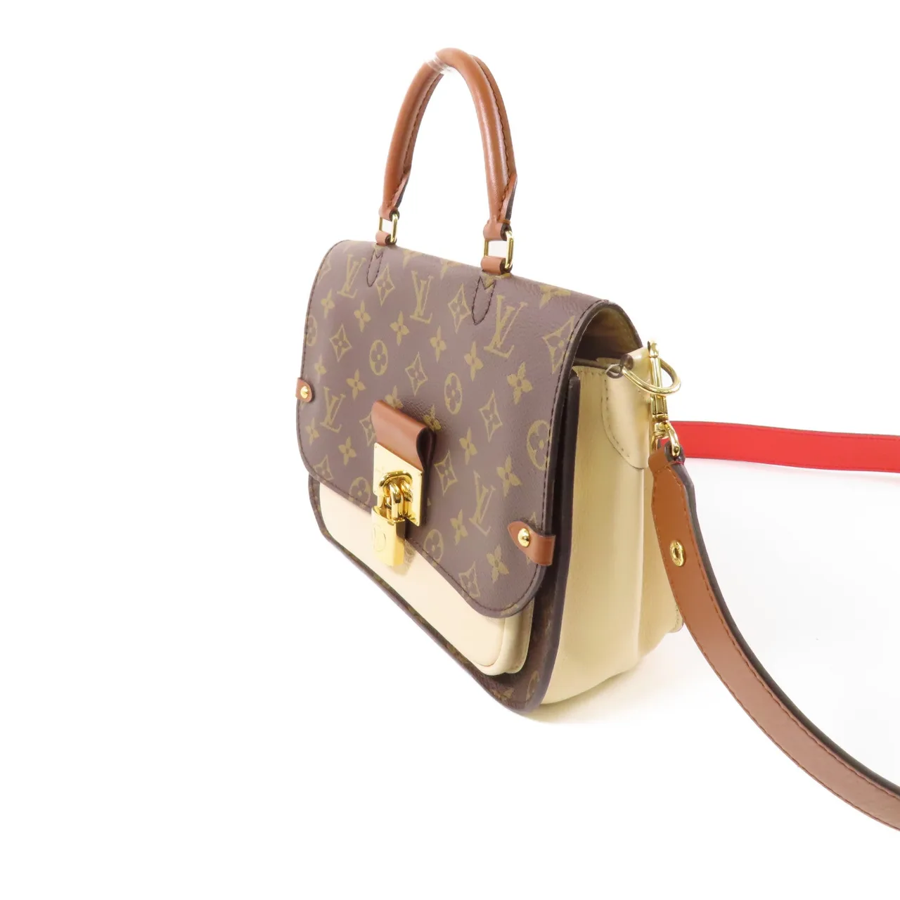 LOUIS VUITTON M44353 兩用包 塗層帆布 棕色 / 米色 / Beige 塗層帆布 中古品B - 縮圖 3