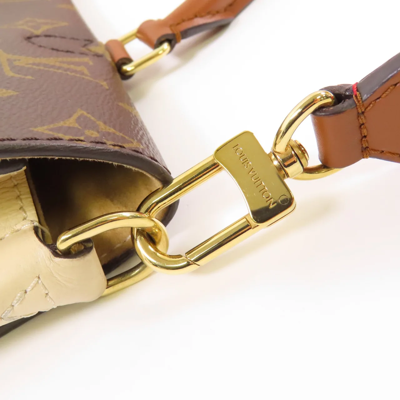 LOUIS VUITTON M44353 兩用包 塗層帆布 棕色 / 米色 / Beige 塗層帆布 中古品B - 縮圖 11