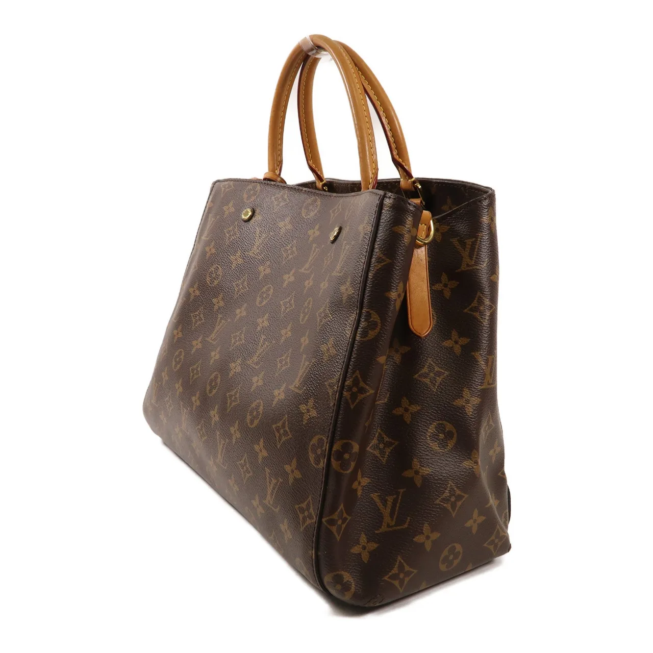 LOUIS VUITTON Montaigne M41056 兩用包 塗層帆布 棕色 / Brown 塗層帆布 中古品A - 縮圖 3