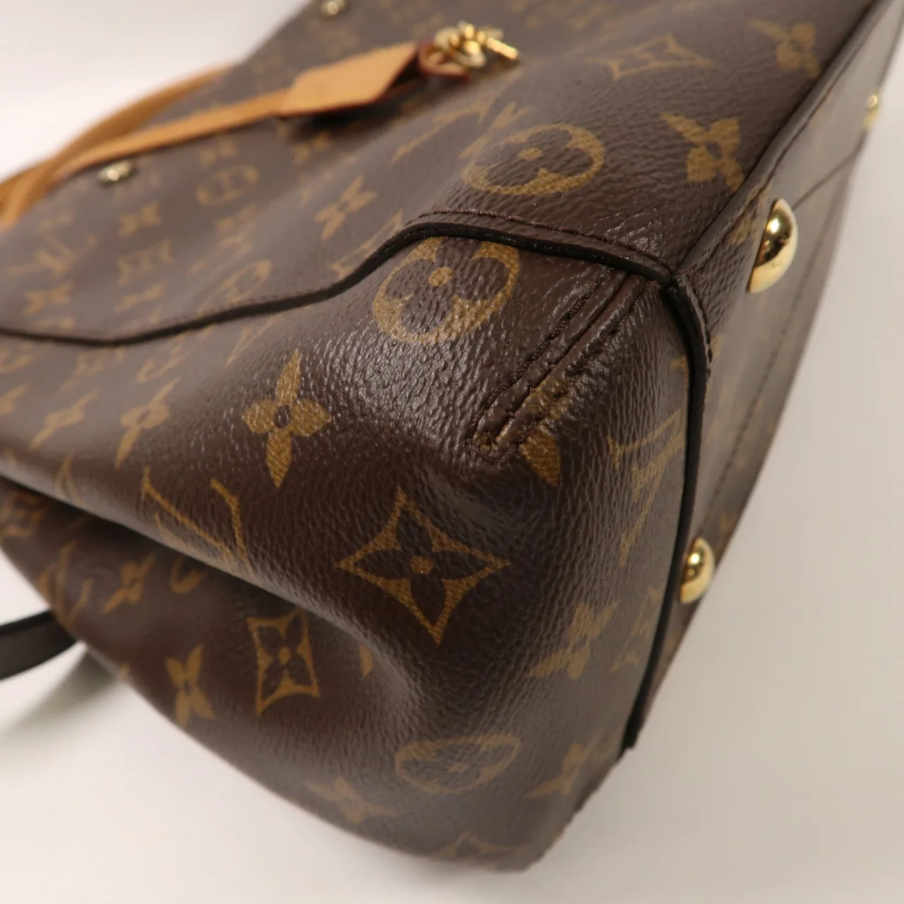 LOUIS VUITTON Montaigne M41056 兩用包 塗層帆布 棕色 / Brown 塗層帆布 中古品A - 縮圖 14
