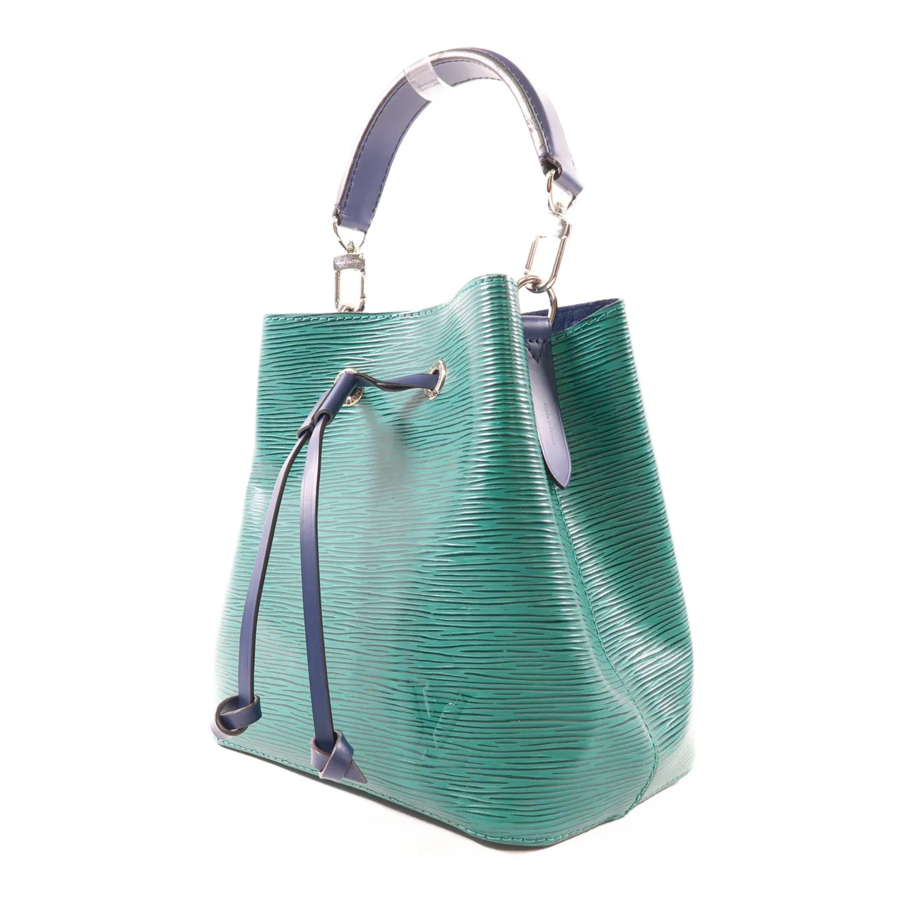 LOUIS VUITTON NeoNoe M53610 兩用包 牛皮 綠色 / 海軍藍 / Green/Blue 牛皮 中古品A - 縮圖 3