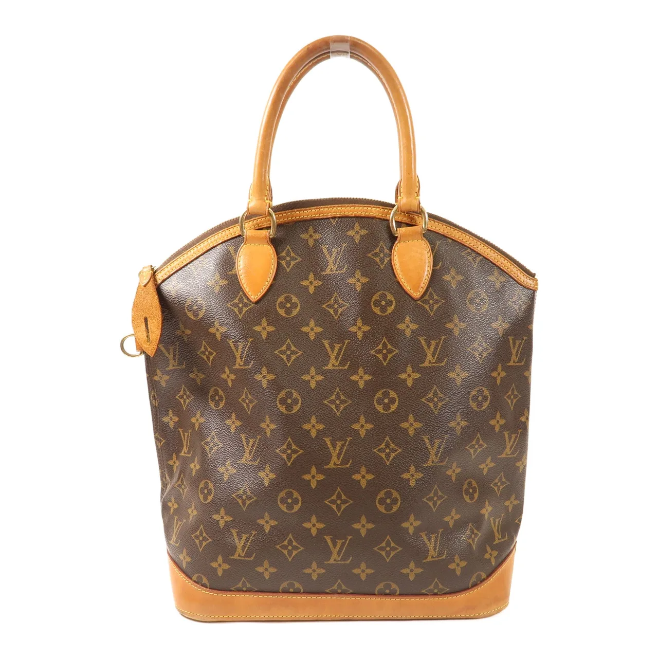 LOUIS VUITTON Lockit M40102 Handbag Coated Canvas 棕色