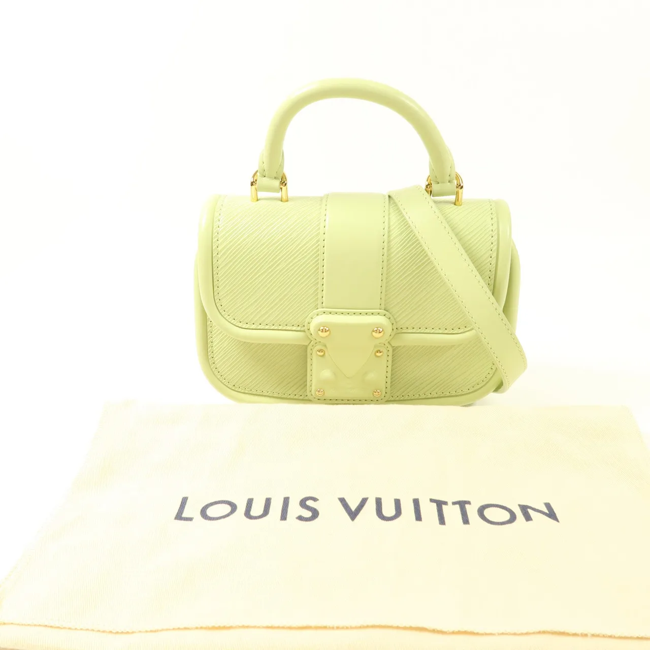 LOUIS VUITTON M22725 兩用包 牛皮 綠色 / Green 牛皮 中古品A - 縮圖 8