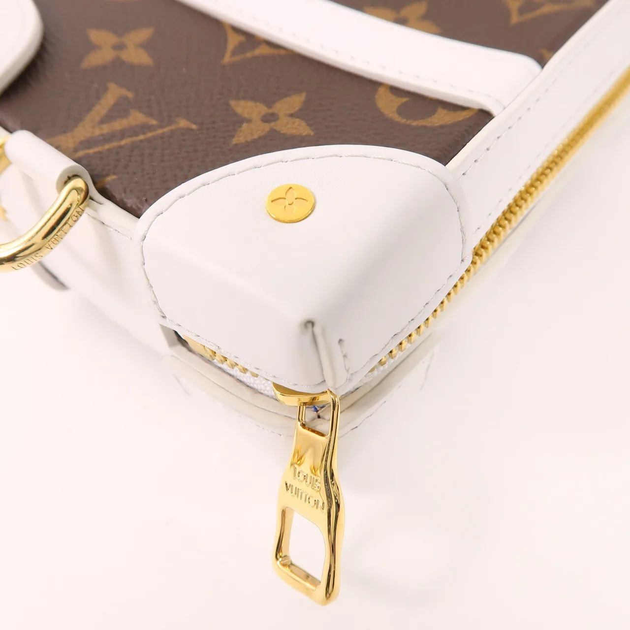 LOUIS VUITTON Soft Trunk M80102 肩背包 塗層帆布 棕色 / 白色 / Brown 塗層帆布 新品同様 - 縮圖 13