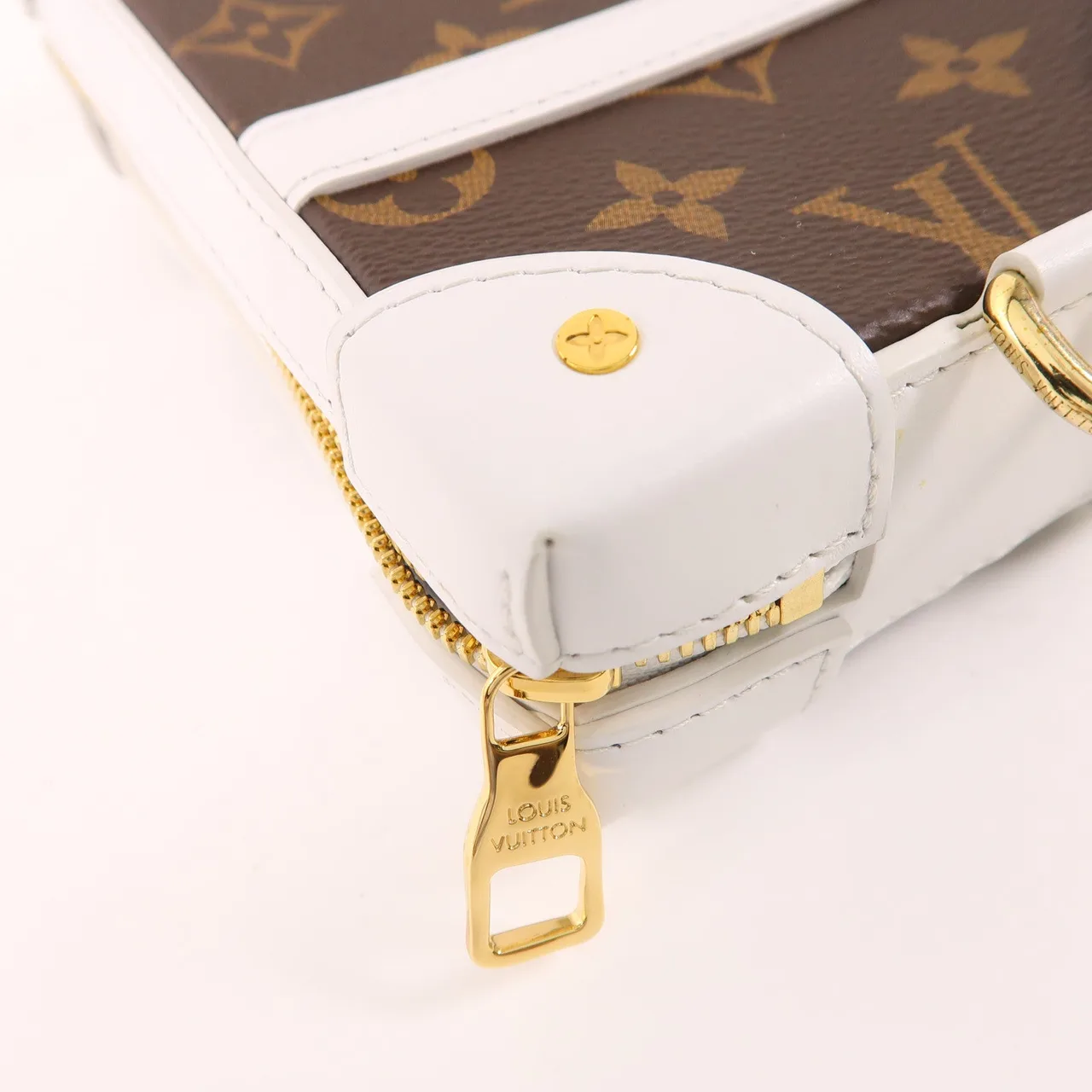 LOUIS VUITTON Soft Trunk M80102 肩背包 塗層帆布 棕色 / 白色 / Brown 塗層帆布 新品同様 - 縮圖 14