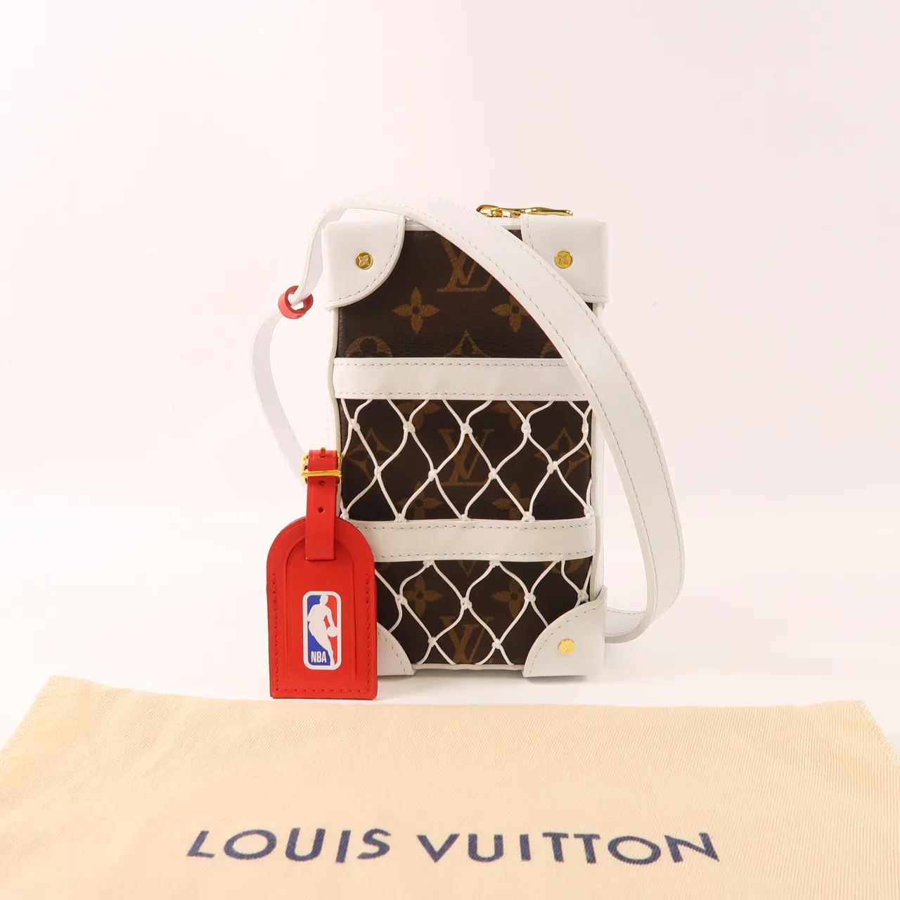 LOUIS VUITTON Soft Trunk M80102 肩背包 塗層帆布 棕色 / 白色 / Brown 塗層帆布 新品同様 - 縮圖 17