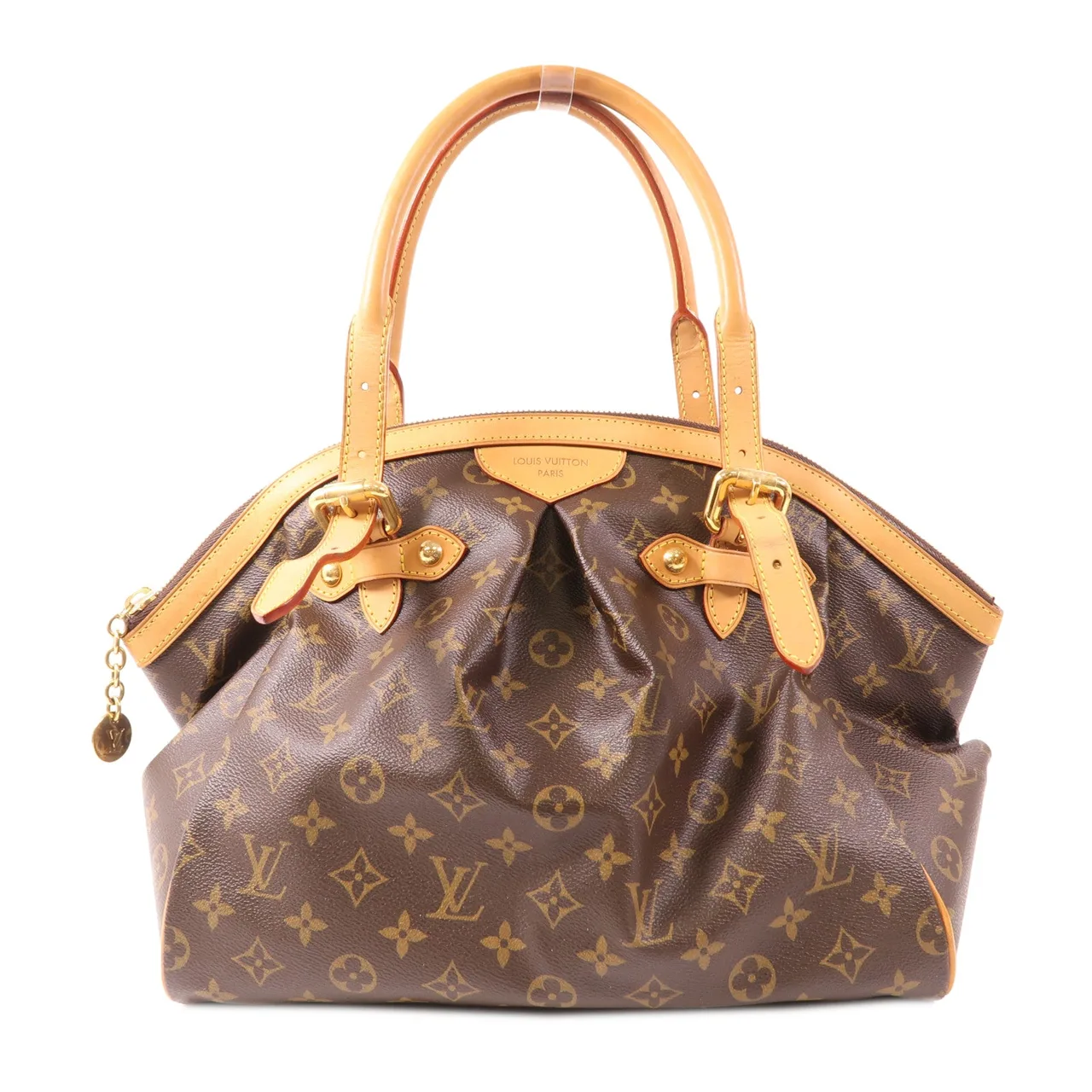 LOUIS VUITTON Tivoli M40144 Shoulder Bag Coated Canvas 棕色