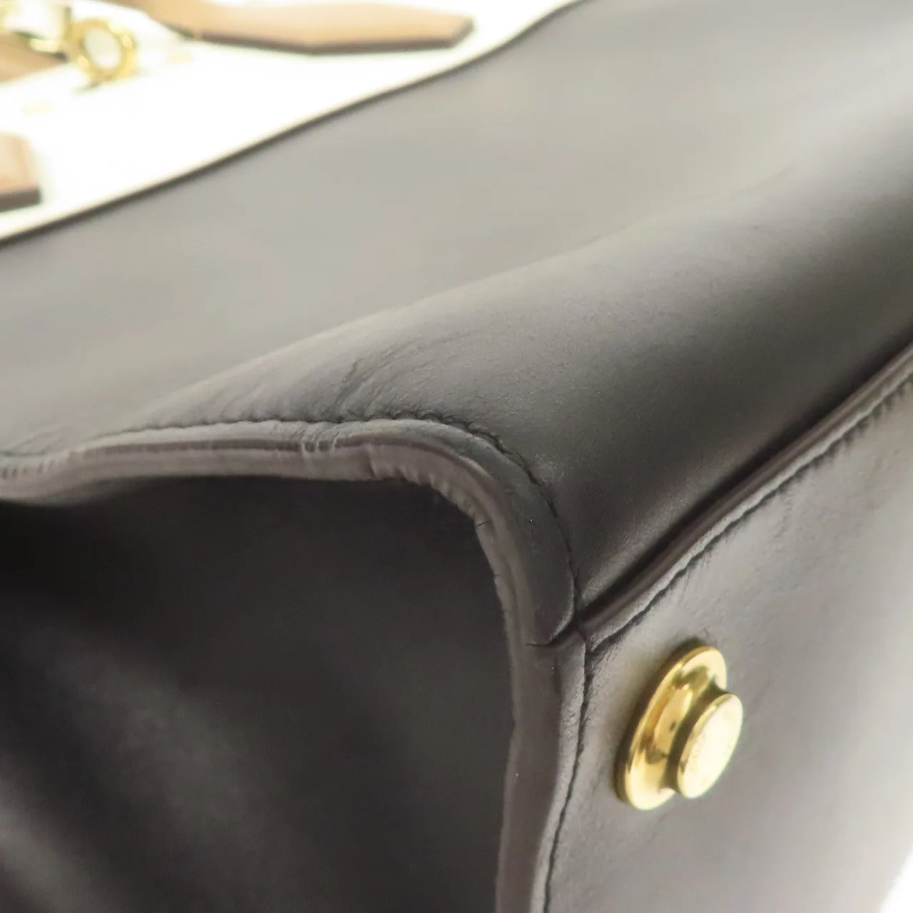 LOUIS VUITTON Steamer M53072 兩用包 牛皮 黑色 / 白色 / Black/White 牛皮 中古品B - 縮圖 5