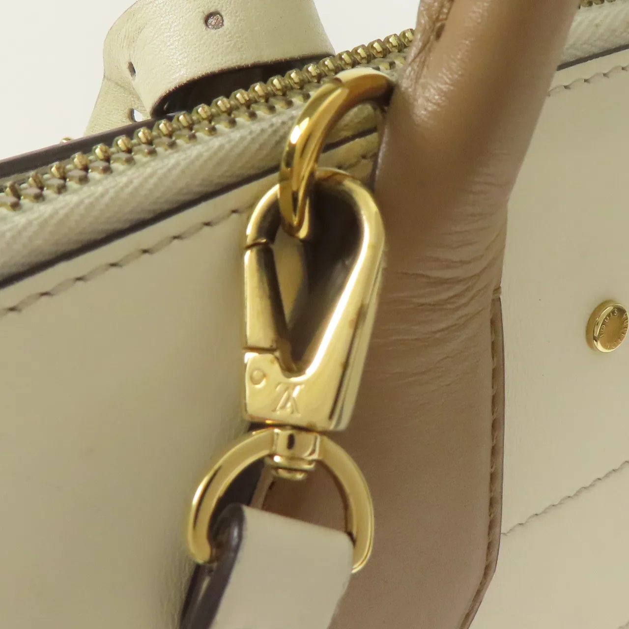 LOUIS VUITTON Steamer M53072 兩用包 牛皮 黑色 / 白色 / Black/White 牛皮 中古品B - 縮圖 9