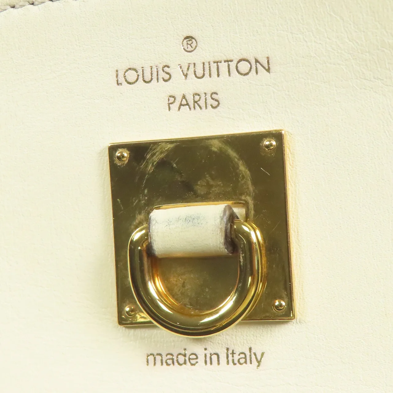 LOUIS VUITTON Steamer M53072 兩用包 牛皮 黑色 / 白色 / Black/White 牛皮 中古品B - 縮圖 11