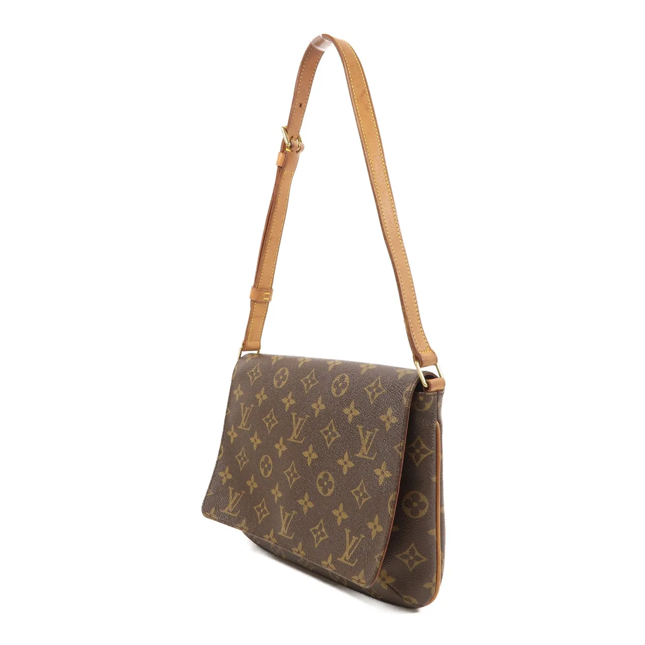 LOUIS VUITTON Musette Tango M51388 肩背包 塗層帆布 棕色 / Brown 塗層帆布 中古品B - 縮圖 3