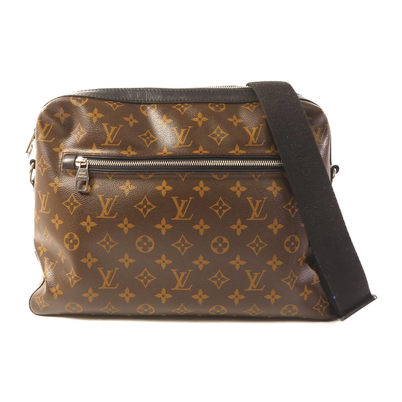 LOUIS VUITTON M40387 Shoulder Bag Coated Canvas 棕色 / Brown