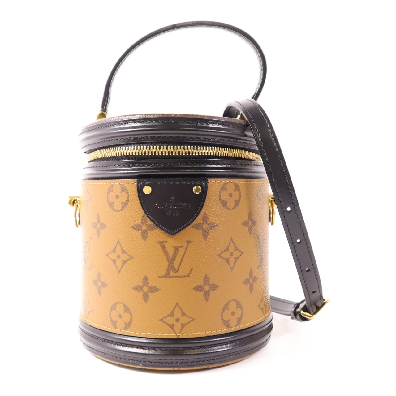 LOUIS VUITTON Cannes M43986 兩用包 塗層帆布 棕色 / Brown/Black