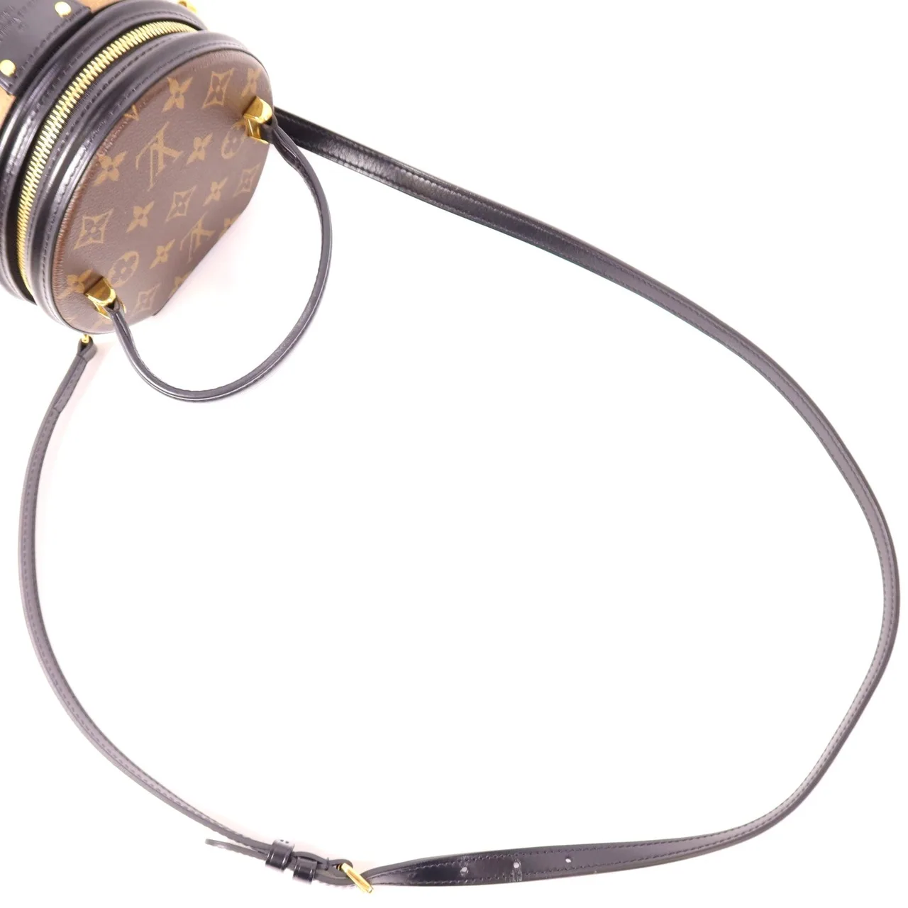 LOUIS VUITTON Cannes M43986 兩用包 塗層帆布 棕色 / Brown/Black 塗層帆布 中古品A - 縮圖 7