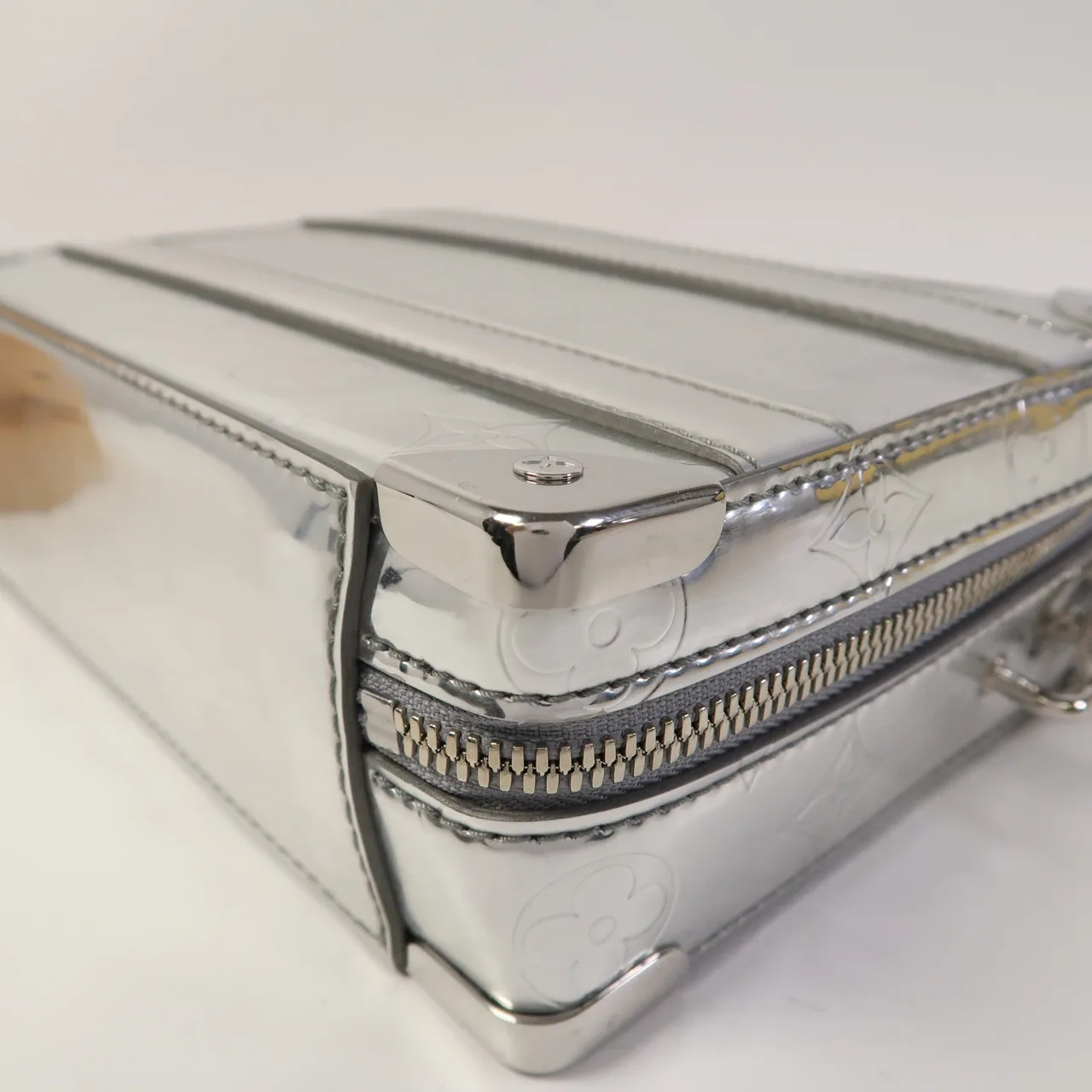 LOUIS VUITTON Soft Trunk M45885 兩用包 x PVC 銀色 / Silver x PVC 中古品A - 縮圖 11