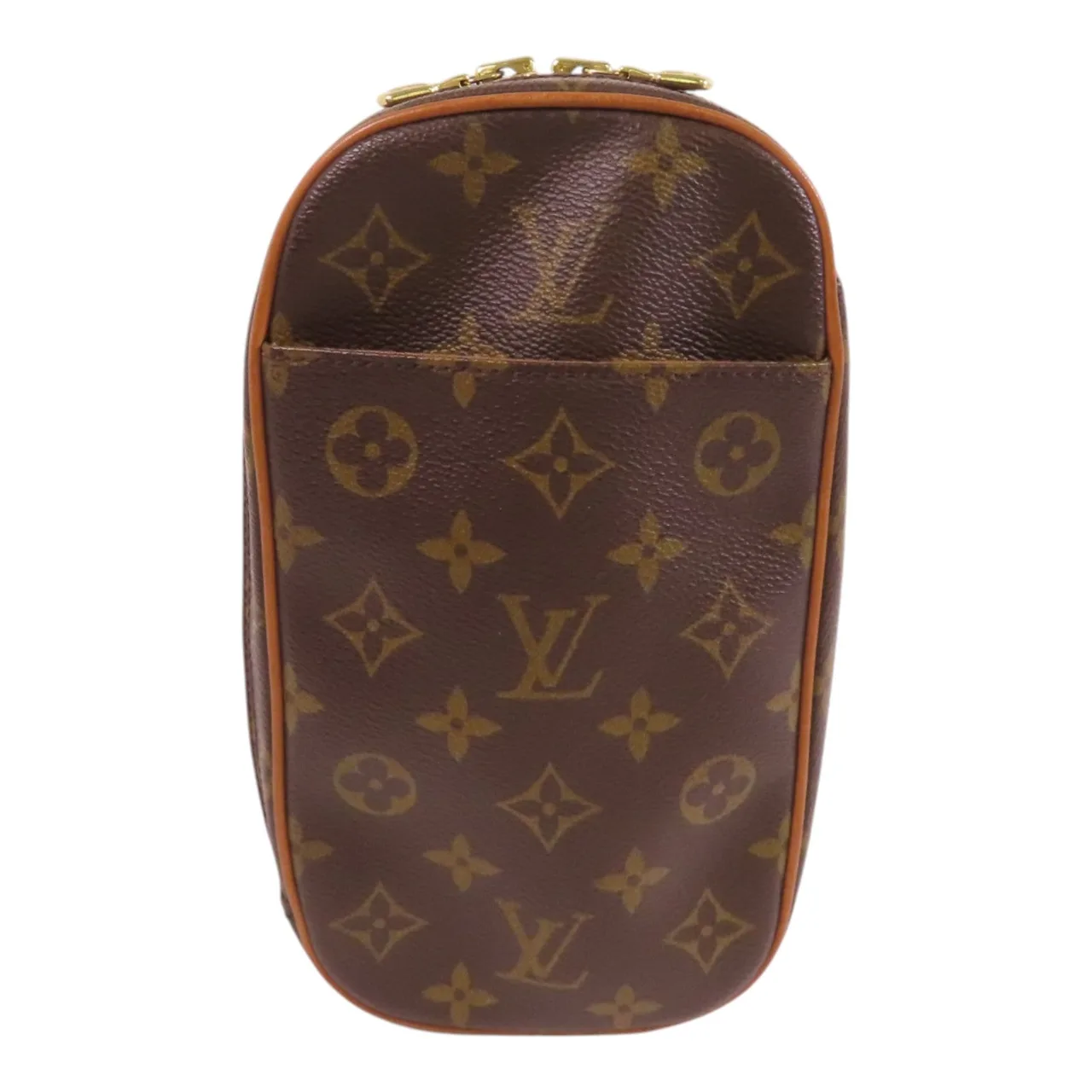 LOUIS VUITTON Pochette Gange M51870 腰包 塗層帆布 棕色
