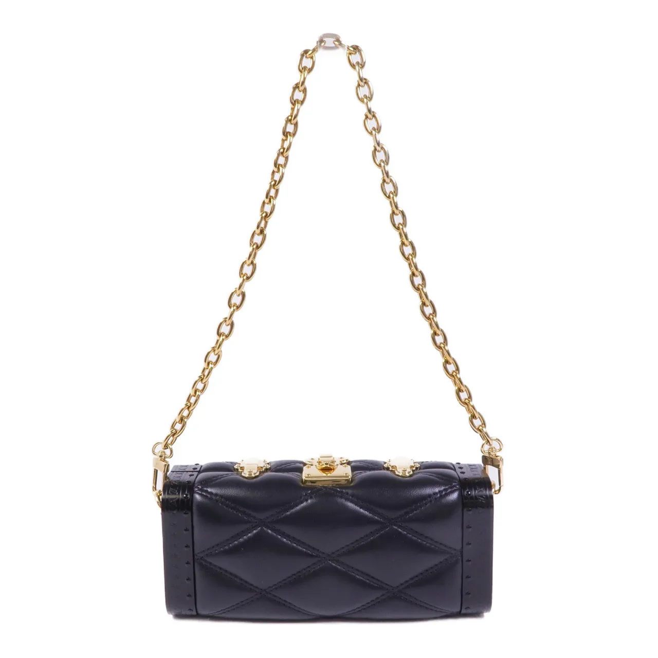 LOUIS VUITTON Vanity M23575 肩背包 羊皮 黑色 / Black