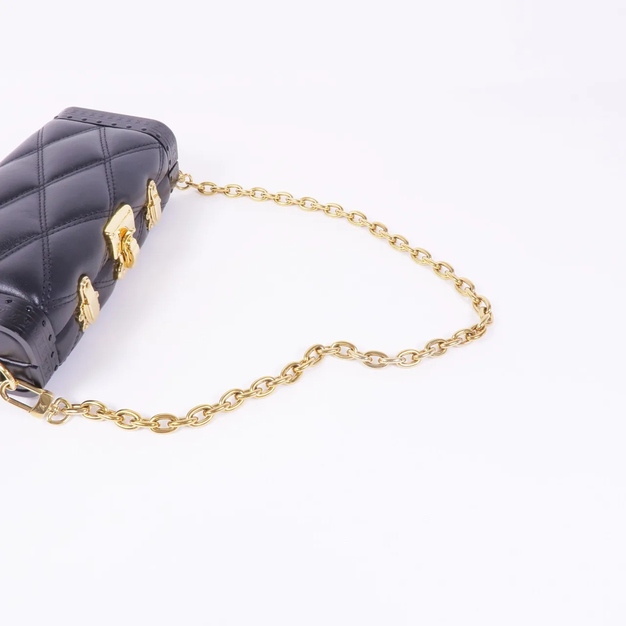 LOUIS VUITTON Vanity M23575 肩背包 羊皮 黑色 / Black 羊皮 中古品A - 縮圖 5