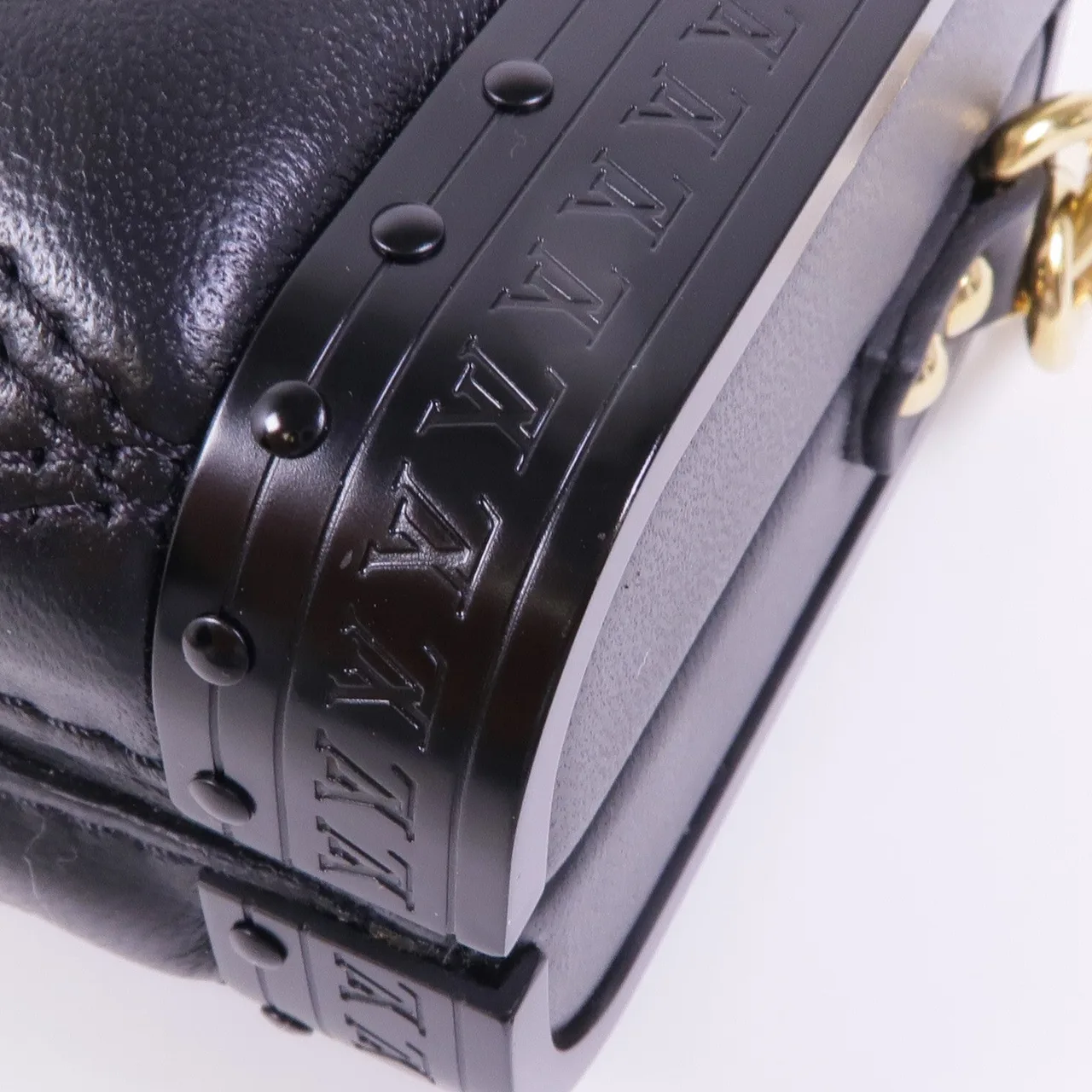 LOUIS VUITTON Vanity M23575 肩背包 羊皮 黑色 / Black 羊皮 中古品A - 縮圖 8