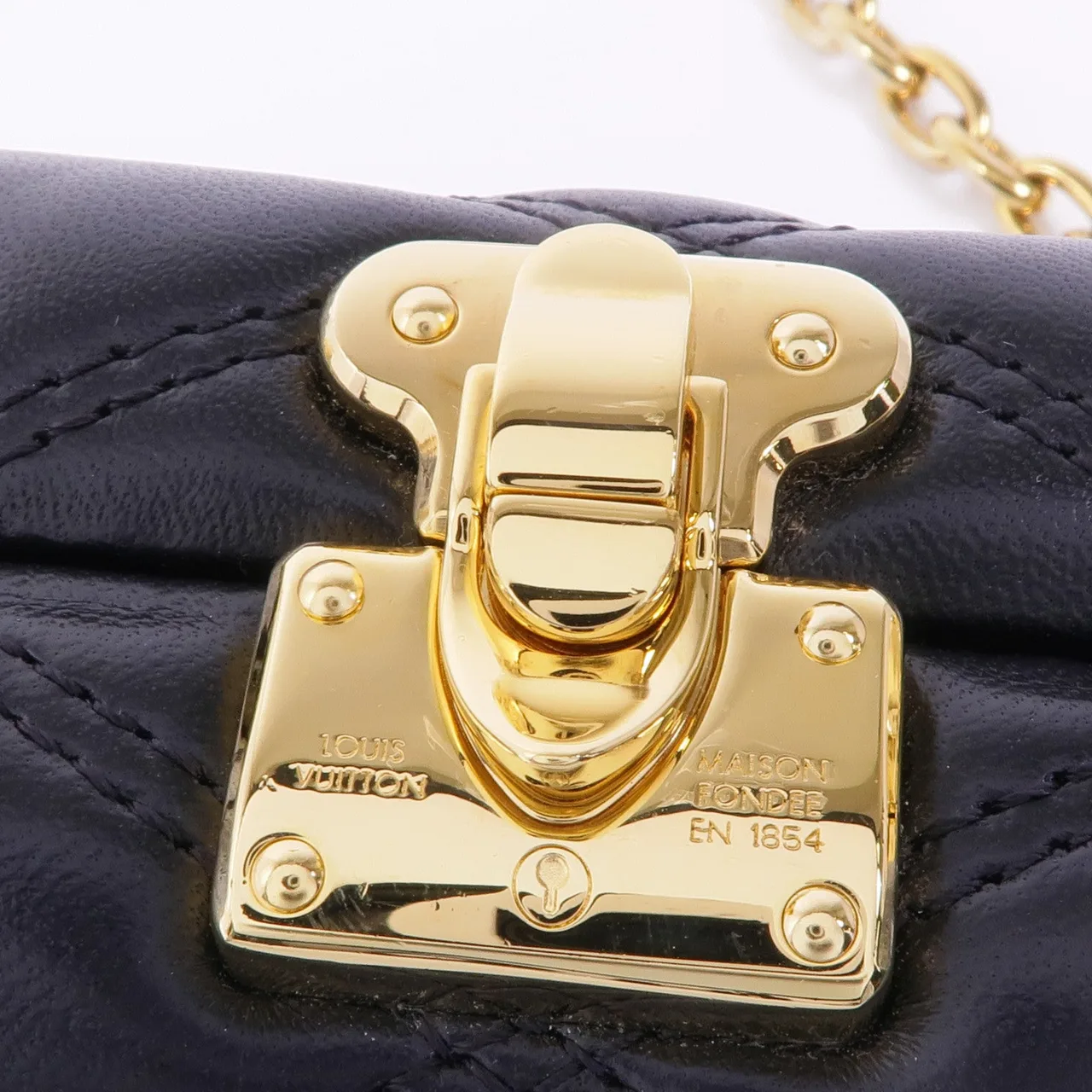 LOUIS VUITTON Vanity M23575 肩背包 羊皮 黑色 / Black 羊皮 中古品A - 縮圖 10