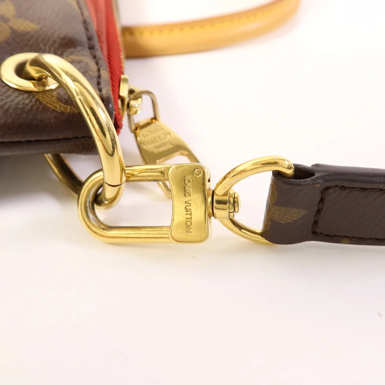 LOUIS VUITTON Pallas M41175 兩用包 塗層帆布 棕色 / Red/Brown 塗層帆布 中古品B - 縮圖 9