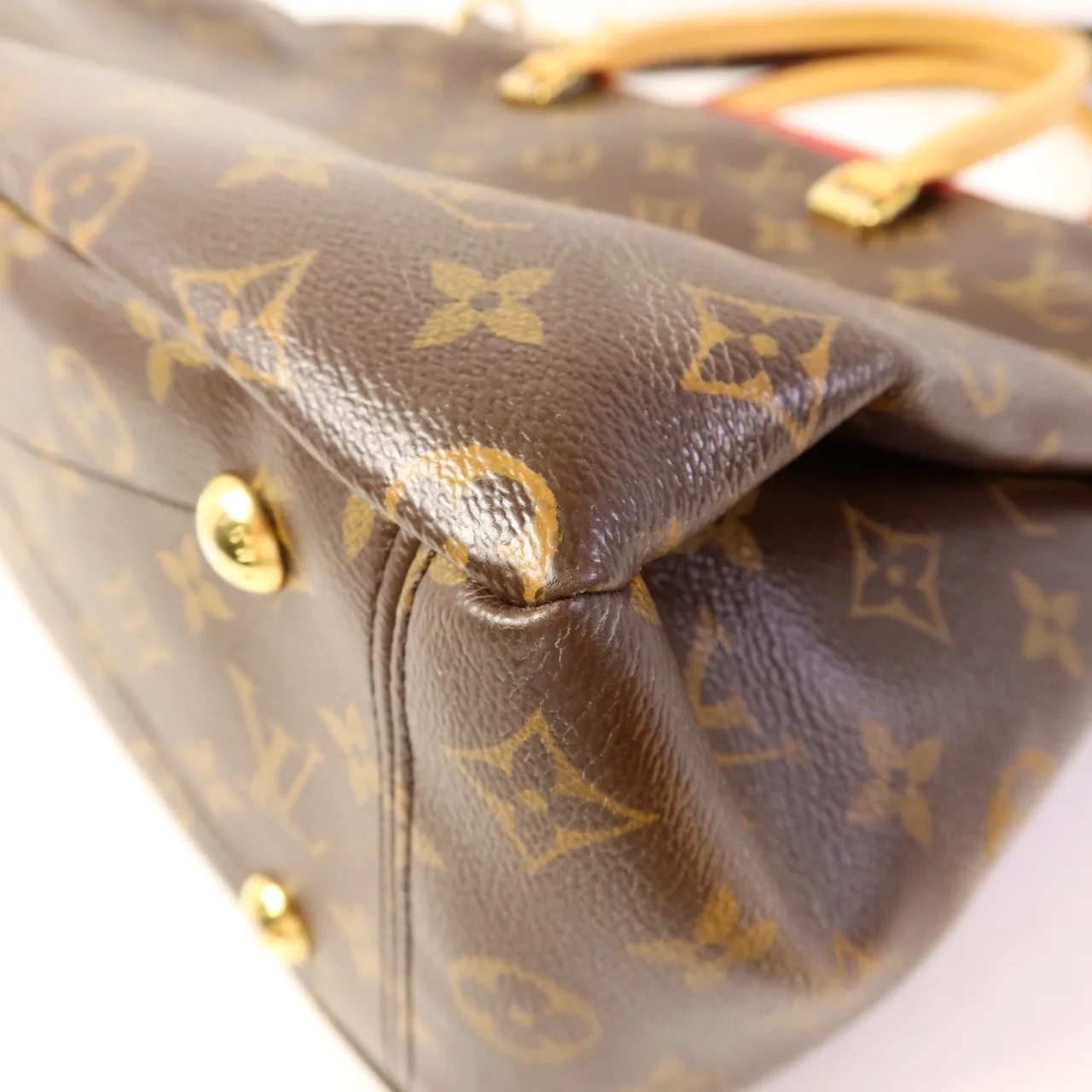 LOUIS VUITTON Pallas M41175 兩用包 塗層帆布 棕色 / Red/Brown 塗層帆布 中古品B - 縮圖 10