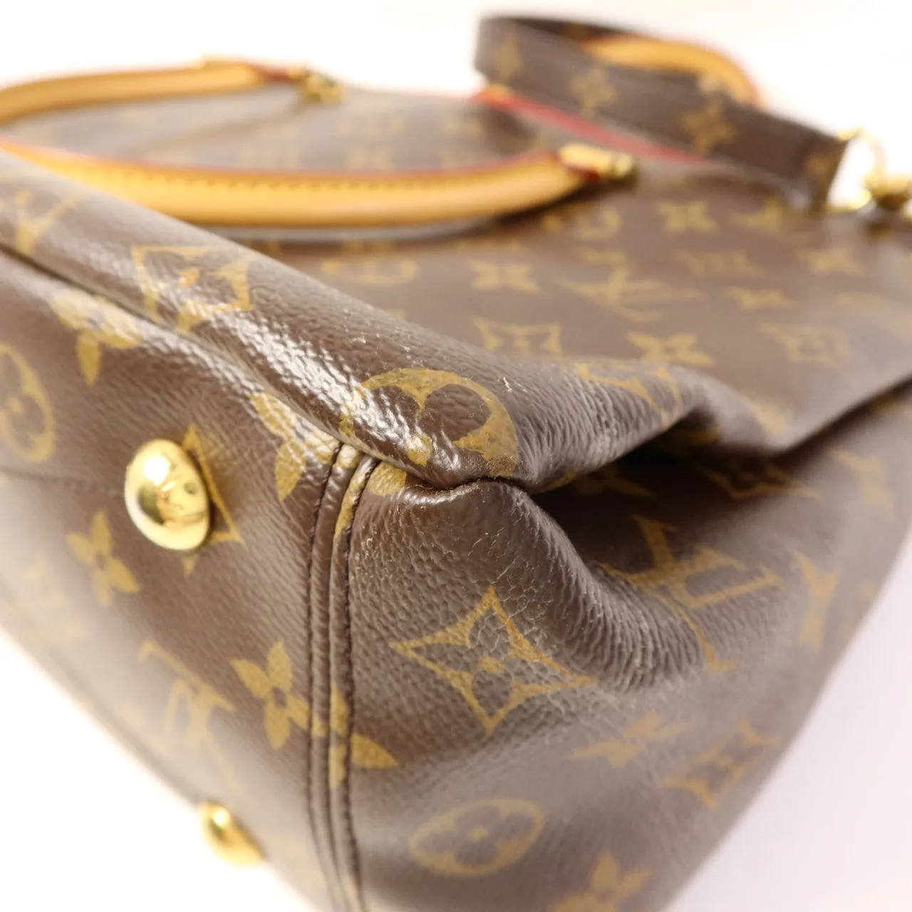 LOUIS VUITTON Pallas M41175 兩用包 塗層帆布 棕色 / Red/Brown 塗層帆布 中古品B - 縮圖 12