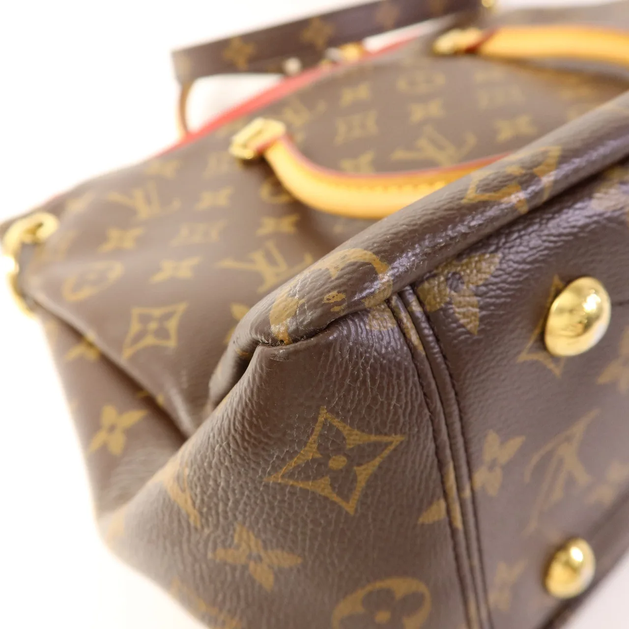 LOUIS VUITTON Pallas M41175 兩用包 塗層帆布 棕色 / Red/Brown 塗層帆布 中古品B - 縮圖 13