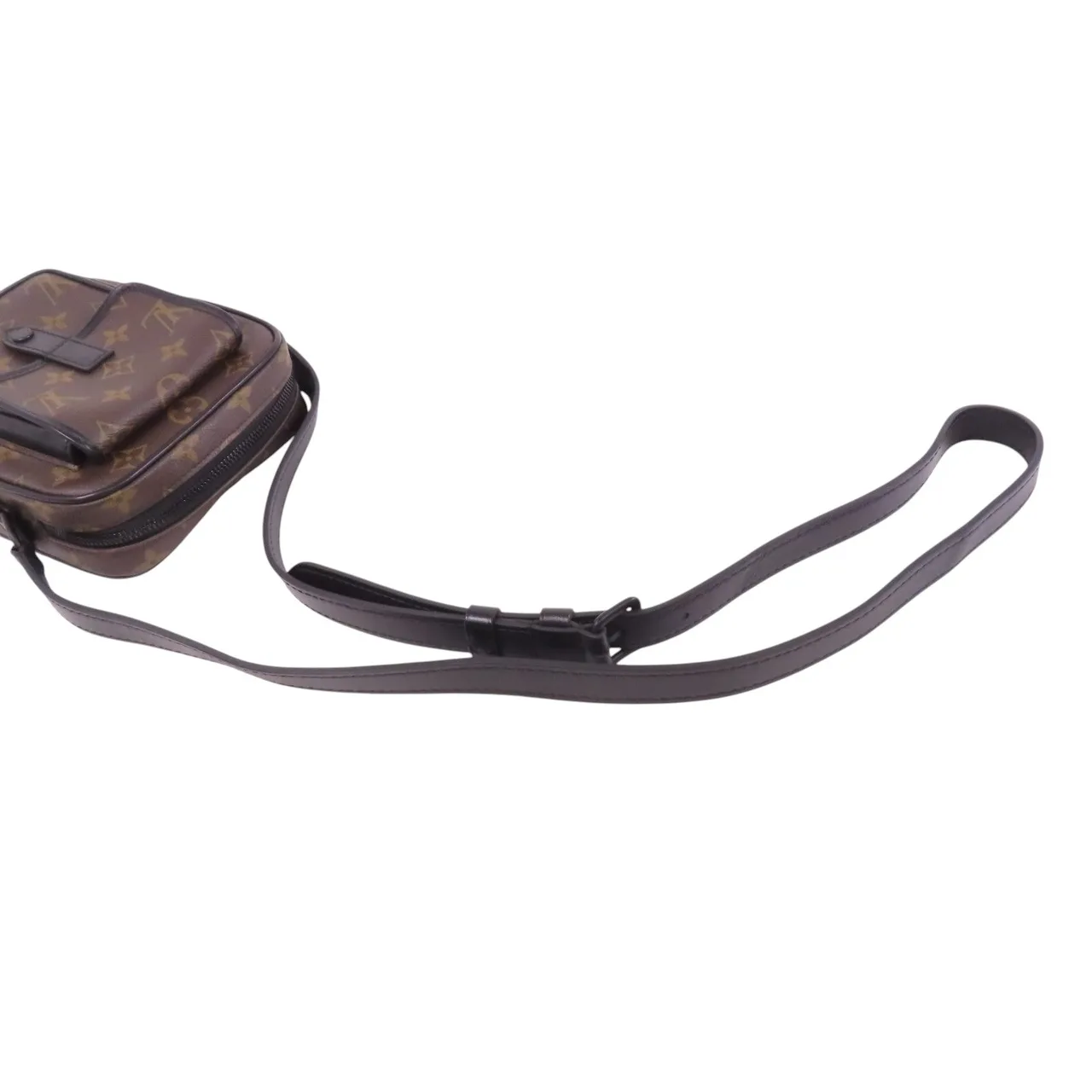 LOUIS VUITTON Christopher M69404 肩背包 塗層帆布 棕色 / 黑色 / Brown 塗層帆布 中古品A - 縮圖 7