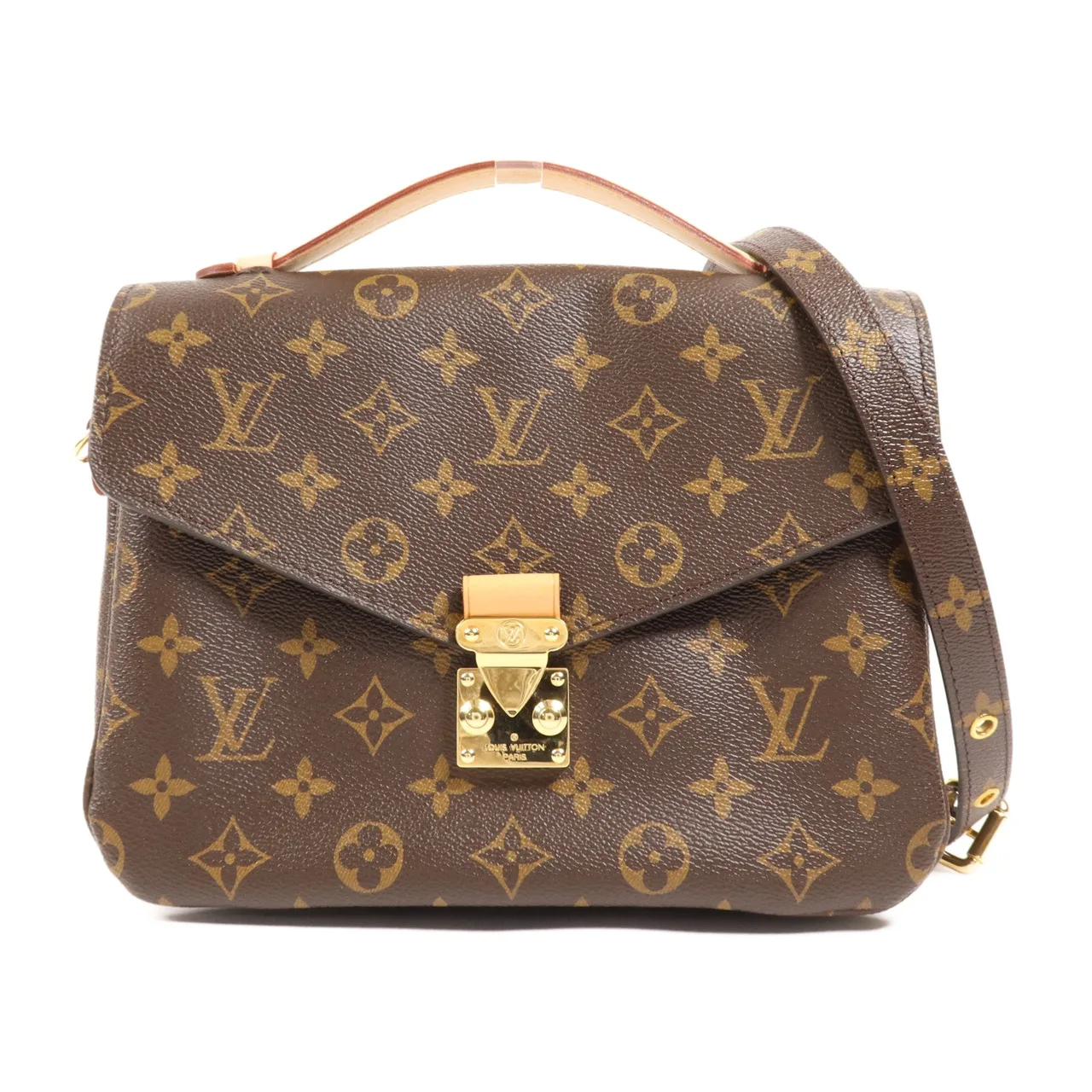 LOUIS VUITTON Pochette Metis M44875 兩用包 塗層帆布 棕色
