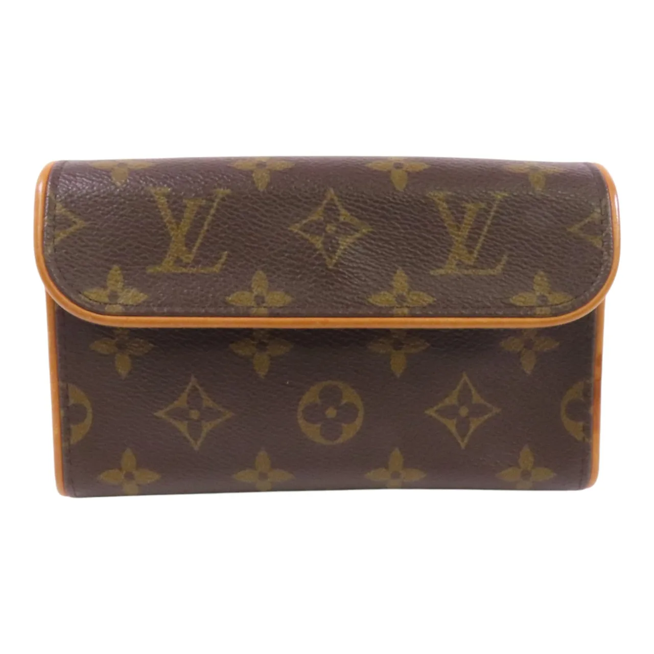 LOUIS VUITTON Pochette Florentine M51855 腰包 塗層帆布 棕色