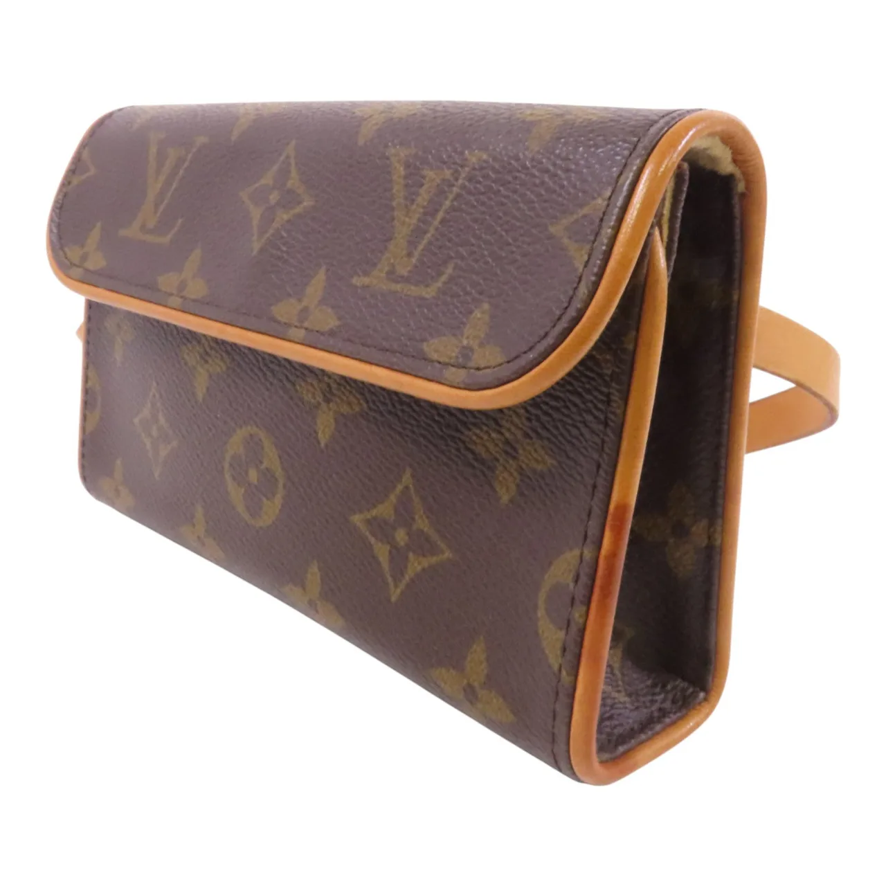 LOUIS VUITTON Pochette Florentine M51855 腰包 塗層帆布 棕色 塗層帆布 中古品B - 縮圖 3