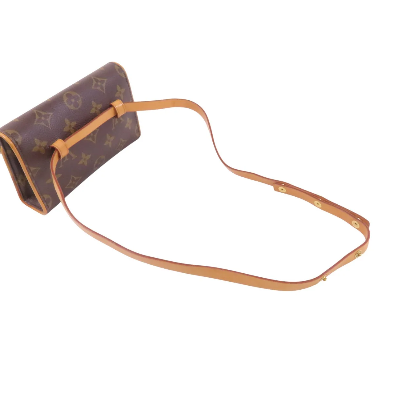 LOUIS VUITTON Pochette Florentine M51855 腰包 塗層帆布 棕色 塗層帆布 中古品B - 縮圖 8