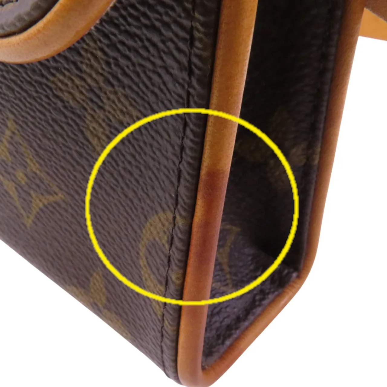 LOUIS VUITTON Pochette Florentine M51855 腰包 塗層帆布 棕色 塗層帆布 中古品B - 縮圖 14