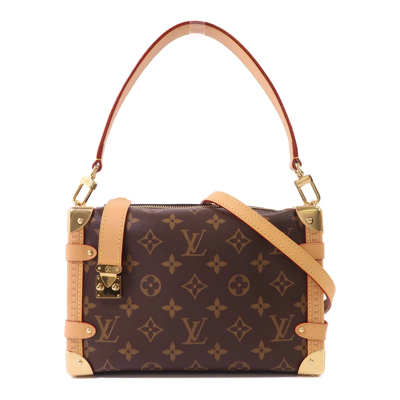 LOUIS VUITTON Side Trunk M46358 兩用包 塗層帆布 棕色 / Brown