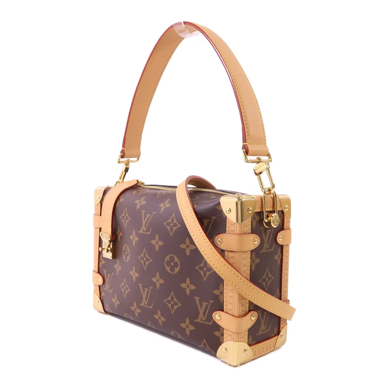 LOUIS VUITTON Side Trunk M46358 兩用包 塗層帆布 棕色 / Brown 塗層帆布 新品同様 - 縮圖 3