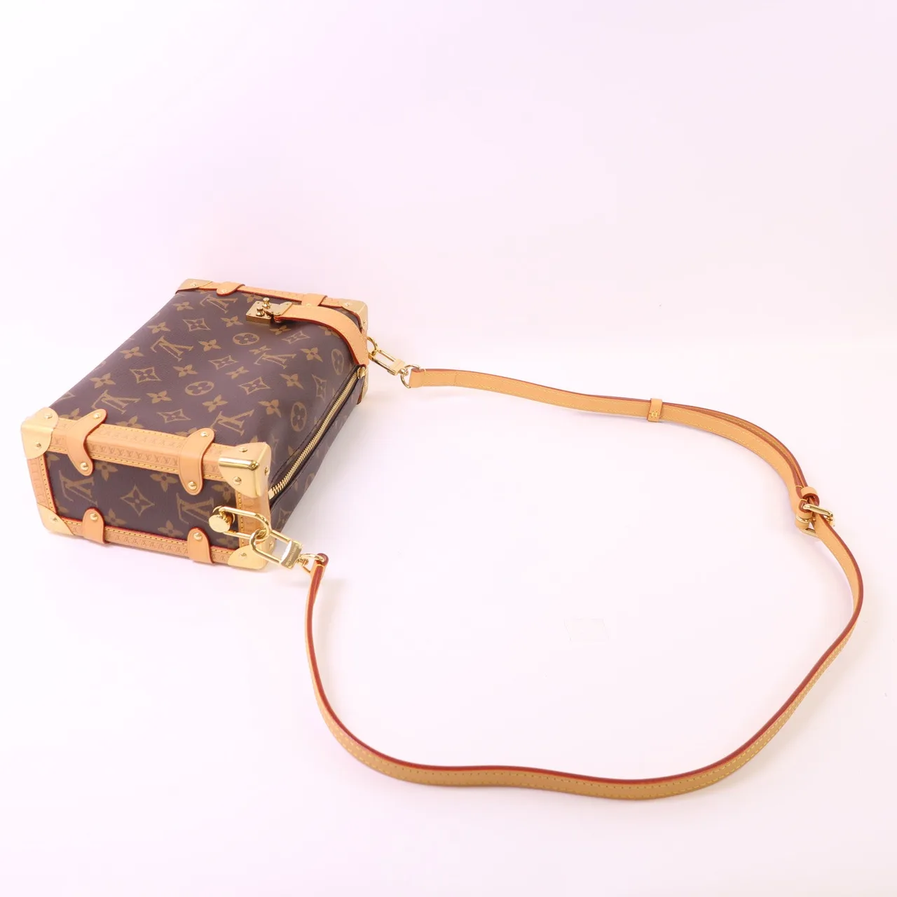 LOUIS VUITTON Side Trunk M46358 兩用包 塗層帆布 棕色 / Brown 塗層帆布 新品同様 - 縮圖 9