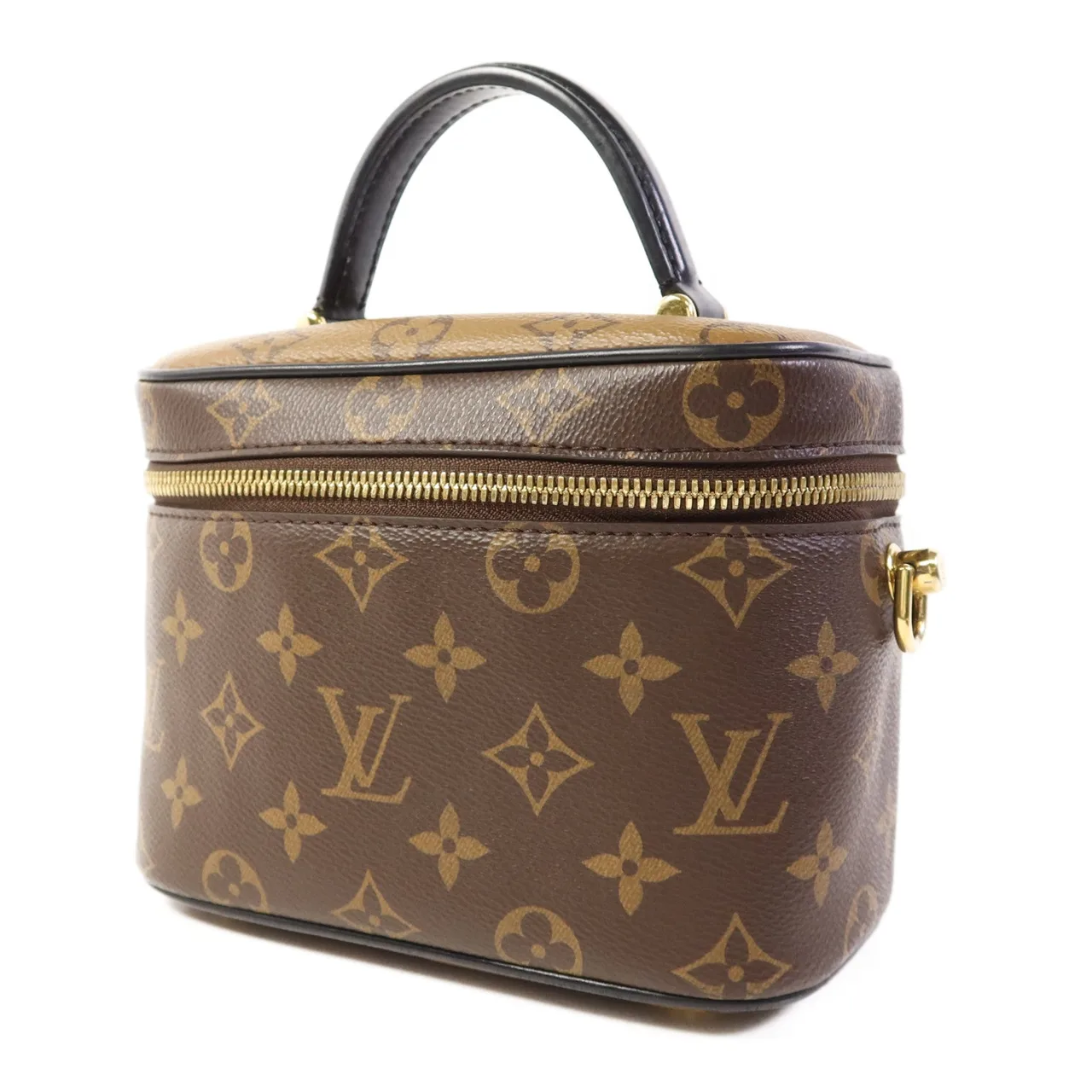 LOUIS VUITTON Vanity M45165 兩用包 塗層帆布 棕色 塗層帆布 中古品B - 縮圖 3