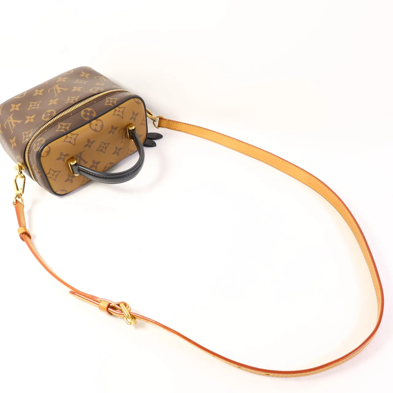 LOUIS VUITTON Vanity M45165 兩用包 塗層帆布 棕色 塗層帆布 中古品B - 縮圖 8