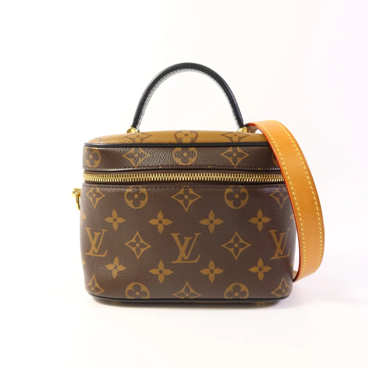 LOUIS VUITTON Vanity M45165 兩用包 塗層帆布 棕色 塗層帆布 中古品B - 縮圖 9