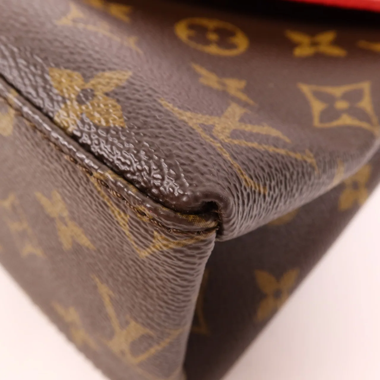 LOUIS VUITTON Saint Michel M44031 肩背包 塗層帆布 棕色 / 紅色 塗層帆布 中古品A - 縮圖 6