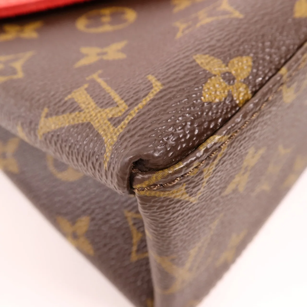 LOUIS VUITTON Saint Michel M44031 肩背包 塗層帆布 棕色 / 紅色 塗層帆布 中古品A - 縮圖 7