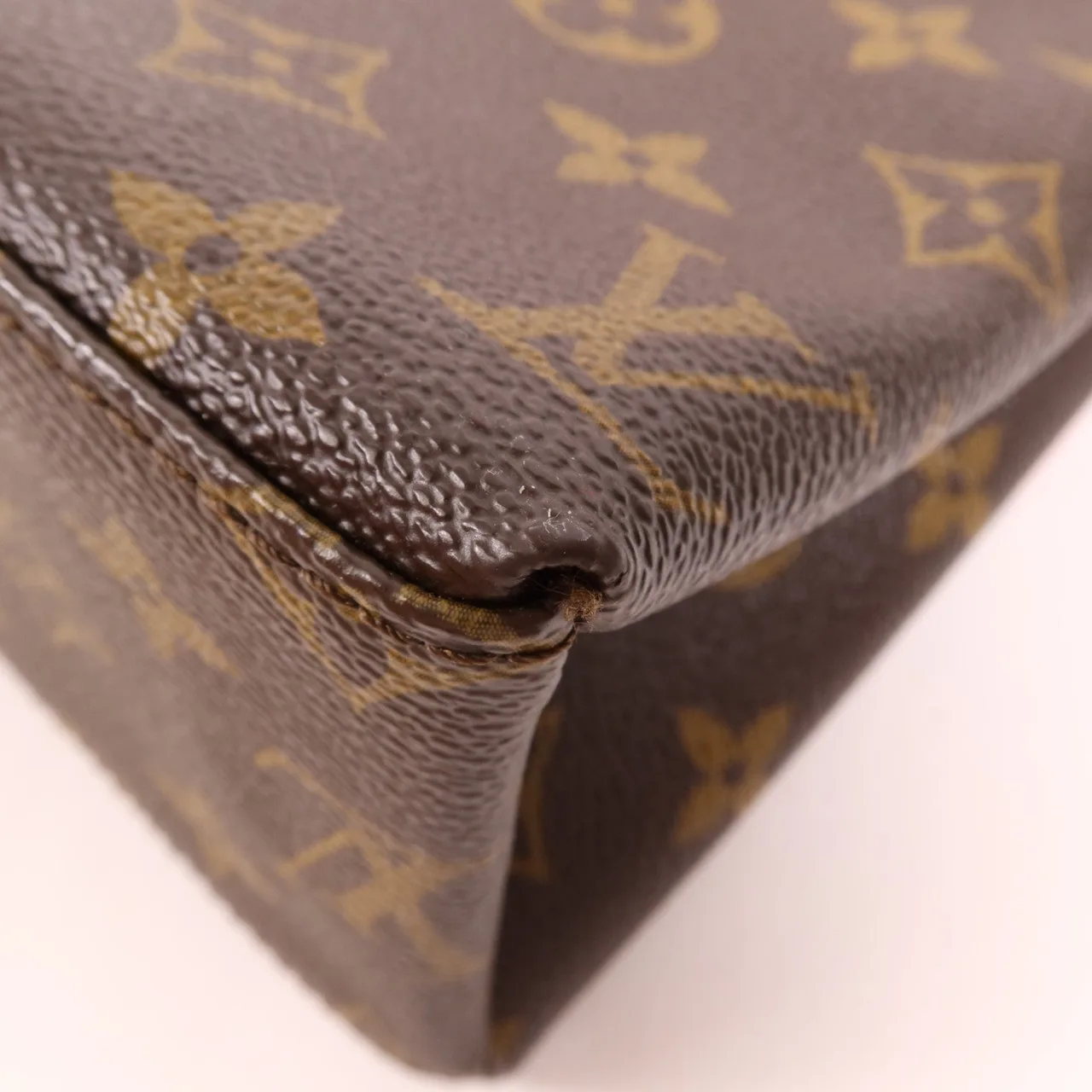 LOUIS VUITTON Saint Michel M44031 肩背包 塗層帆布 棕色 / 紅色 塗層帆布 中古品A - 縮圖 8