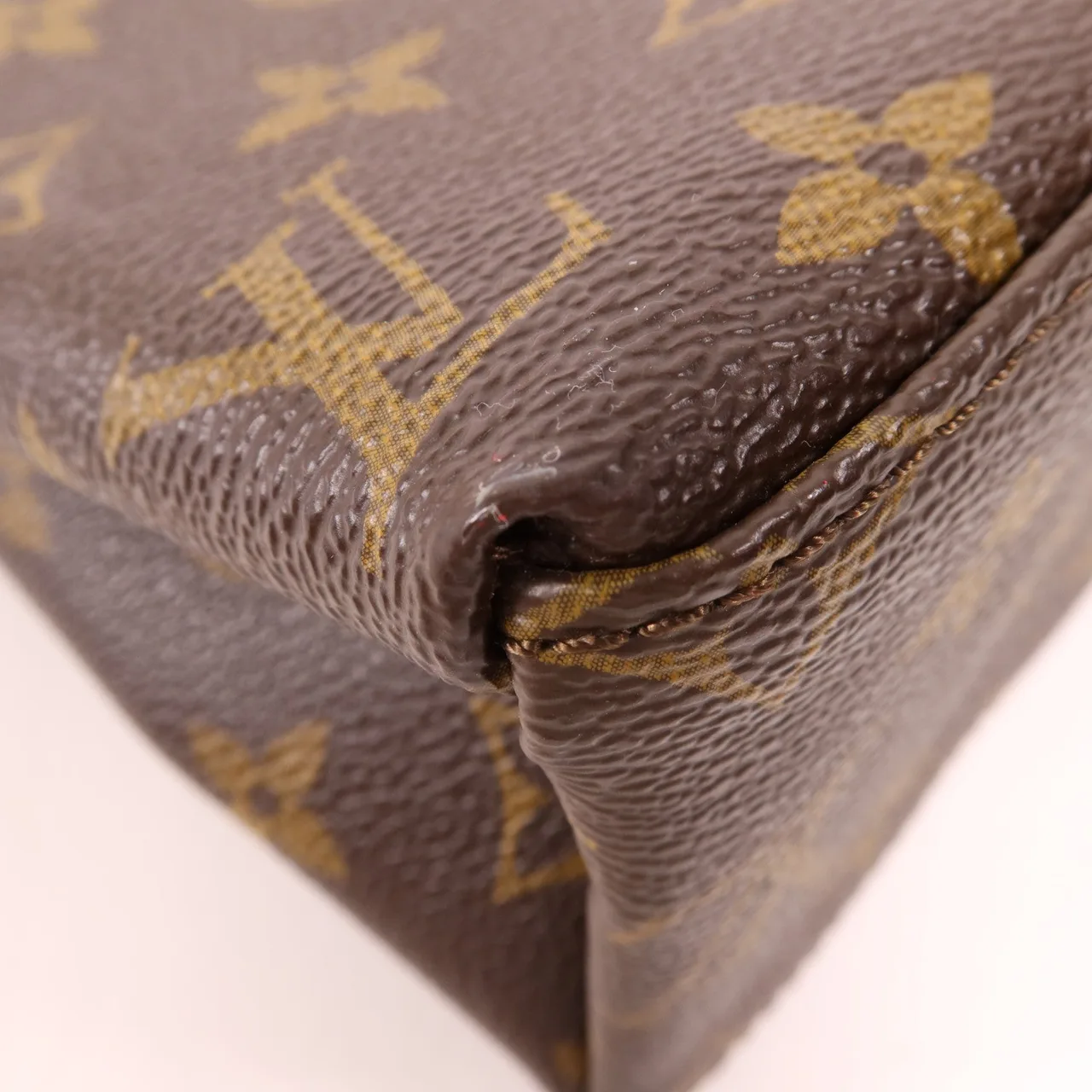 LOUIS VUITTON Saint Michel M44031 肩背包 塗層帆布 棕色 / 紅色 塗層帆布 中古品A - 縮圖 9