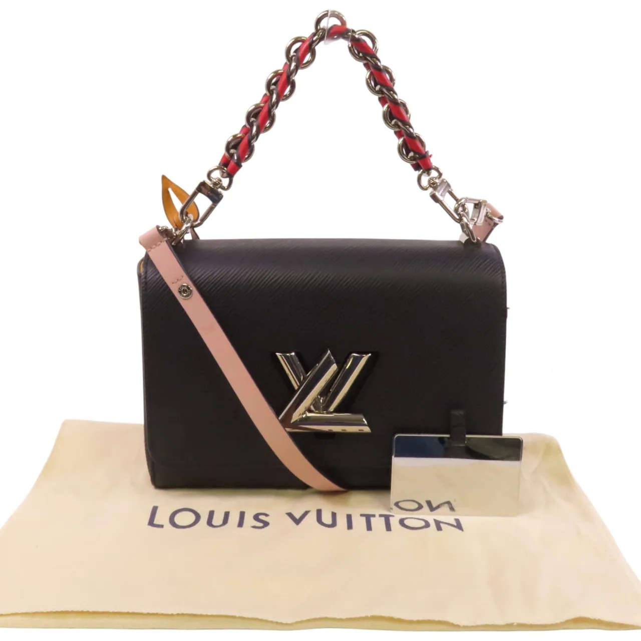LOUIS VUITTON Twist M53921 兩用包 牛皮 黑色 / Black 牛皮 中古品A - 縮圖 10