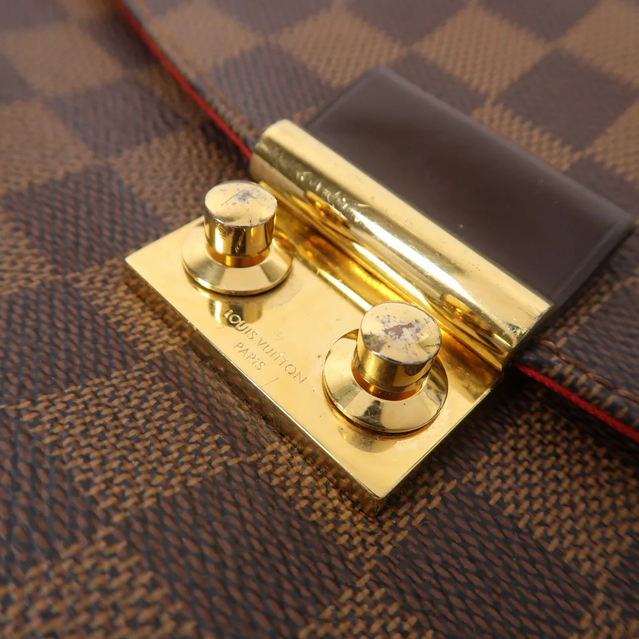 LOUIS VUITTON Croisette N53000 兩用包 塗層帆布 棕色 / Brown 塗層帆布 中古品A - 縮圖 9