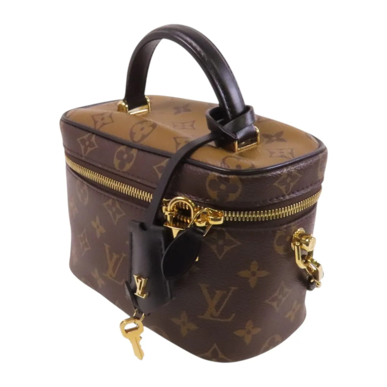 LOUIS VUITTON Vanity M45165 兩用包 塗層帆布 棕色 / Brown 塗層帆布 中古品A - 縮圖 3