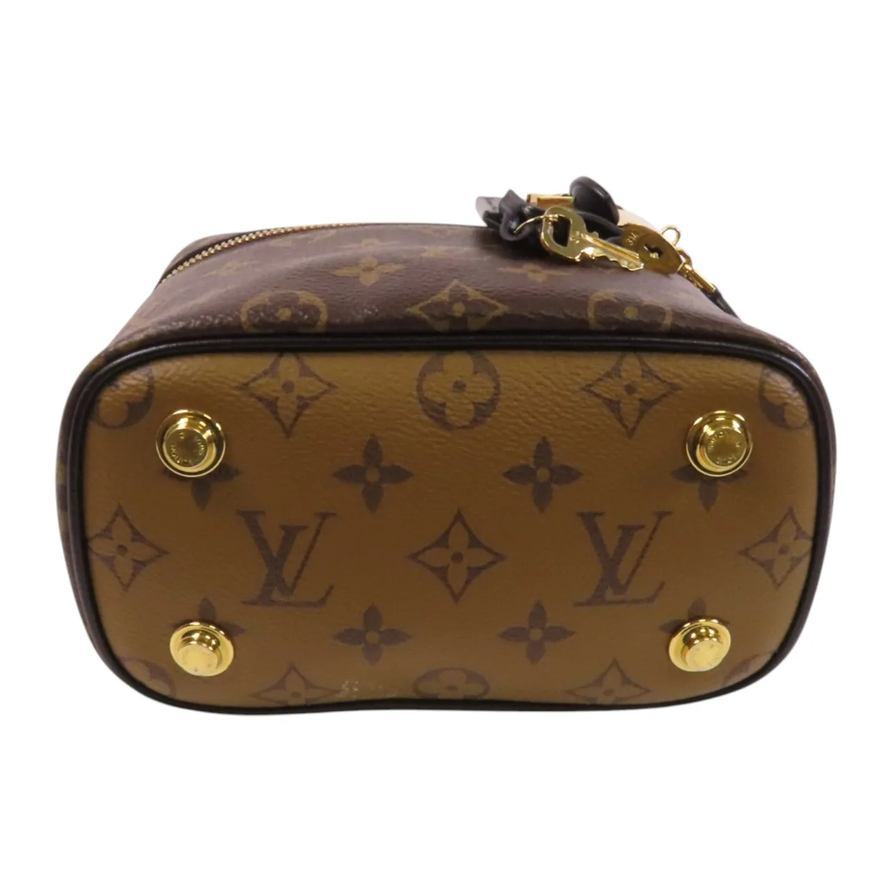 LOUIS VUITTON Vanity M45165 兩用包 塗層帆布 棕色 / Brown 塗層帆布 中古品A - 縮圖 4